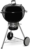 Weber 57cm Master-Touch Charcoal Kettle Barbecue BBQ - Black Porcelain Enamelled Steel Bowl - 1