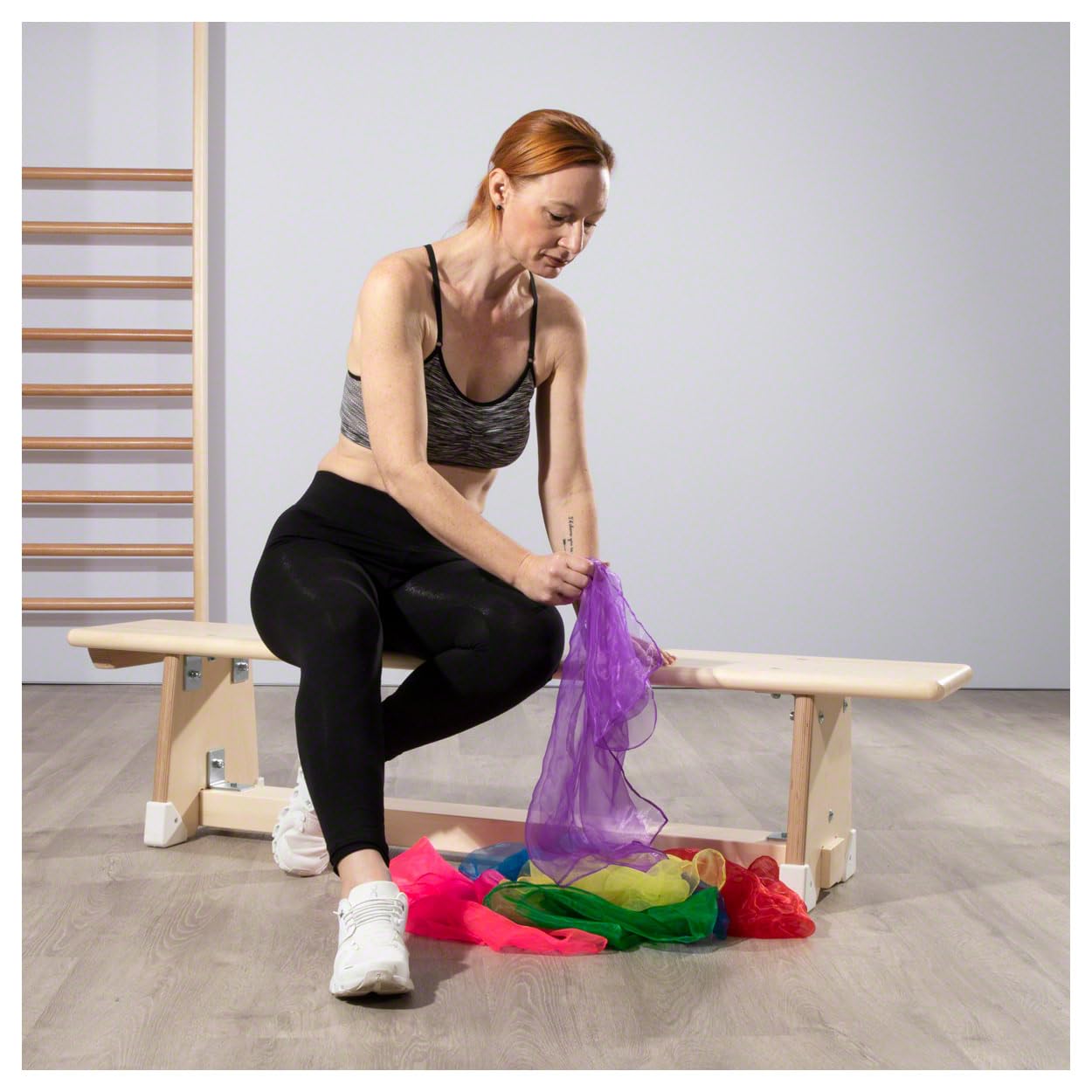 Sport-Tec Jongliertuch, 140x140 cm, 10 Tücher