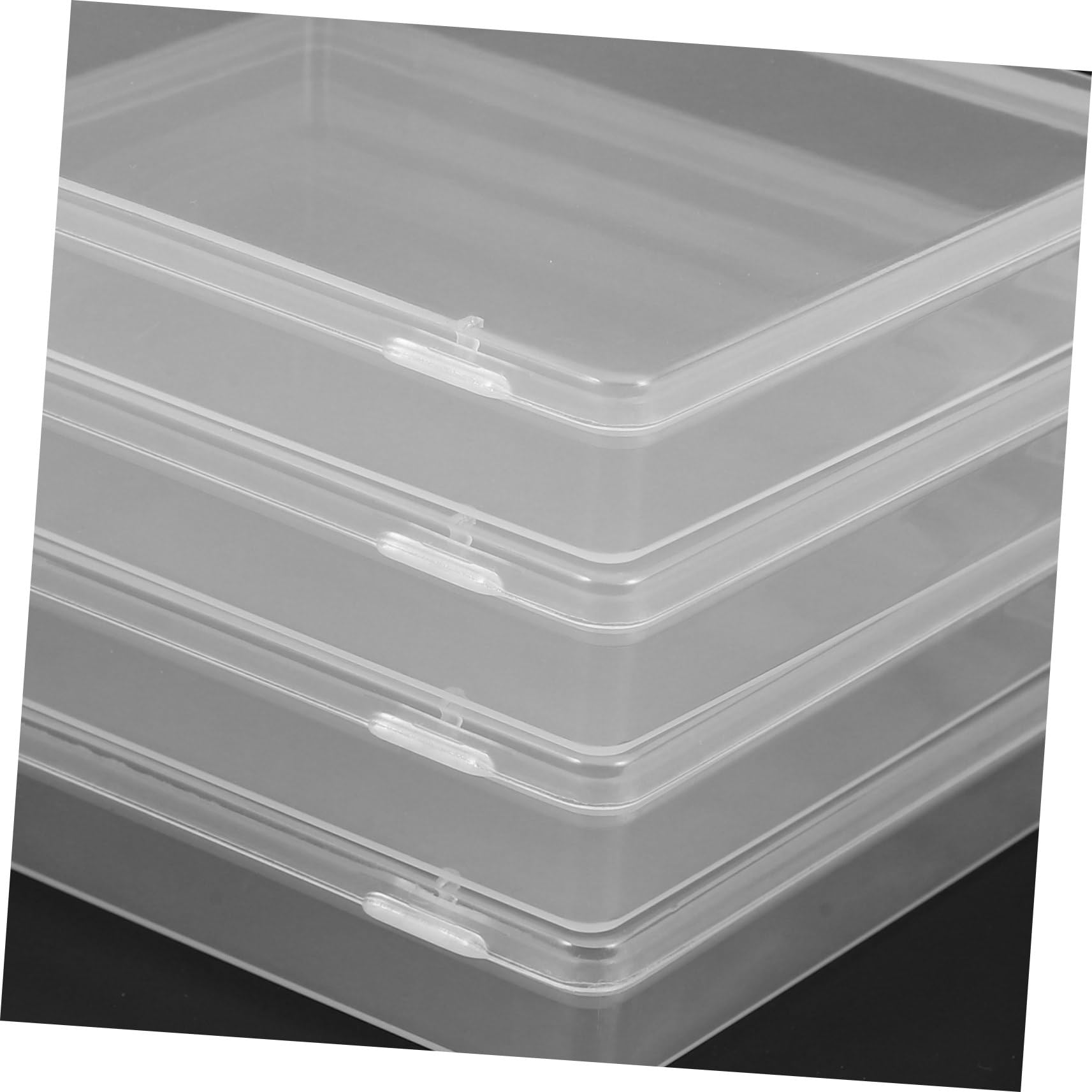 Abaodam 5 Juegos De Cajas De Plástico Rectangulares Para Guardar Tarjetas Con Soporte Portátil Para Tarjetas De Juego (4 Unidades X 5)