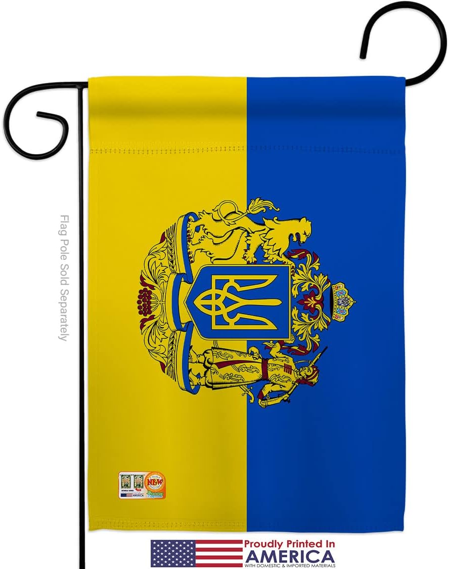 Stand For Ukrainian Garden Flags 2pcs Pack Support Cause BLM Anti Racism Justice Revolution Movement Equality Social Small Decorative Gift Yard House Banner Made In USA 13 X 18.5