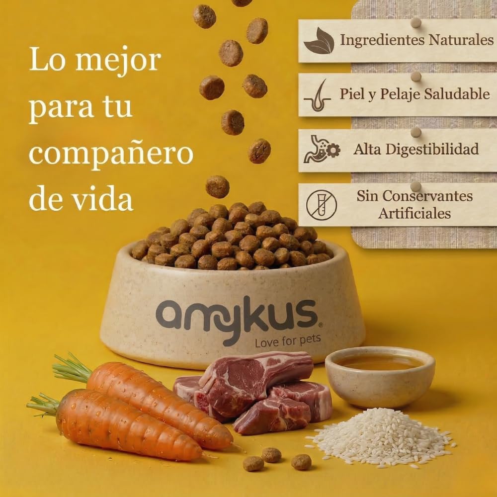Original Lamb & Rice 12,5 kg | Pienso con Cordero y Arroz para Perros Adultos | Comida Seca para Perros, con Cordero | Pienso para Todas Las Razas