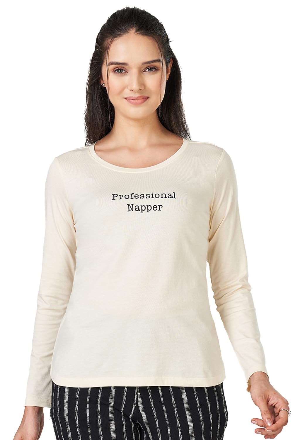 Women's Letter Print Regular Fit Top