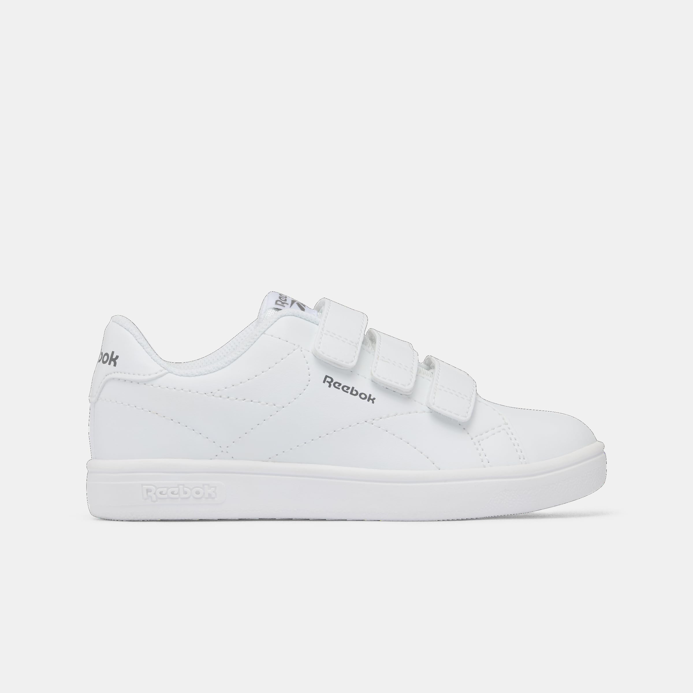Reebok Unisex Child Short Clean Hook & Loop Straps, White White Grey4, 11.5 UK Child