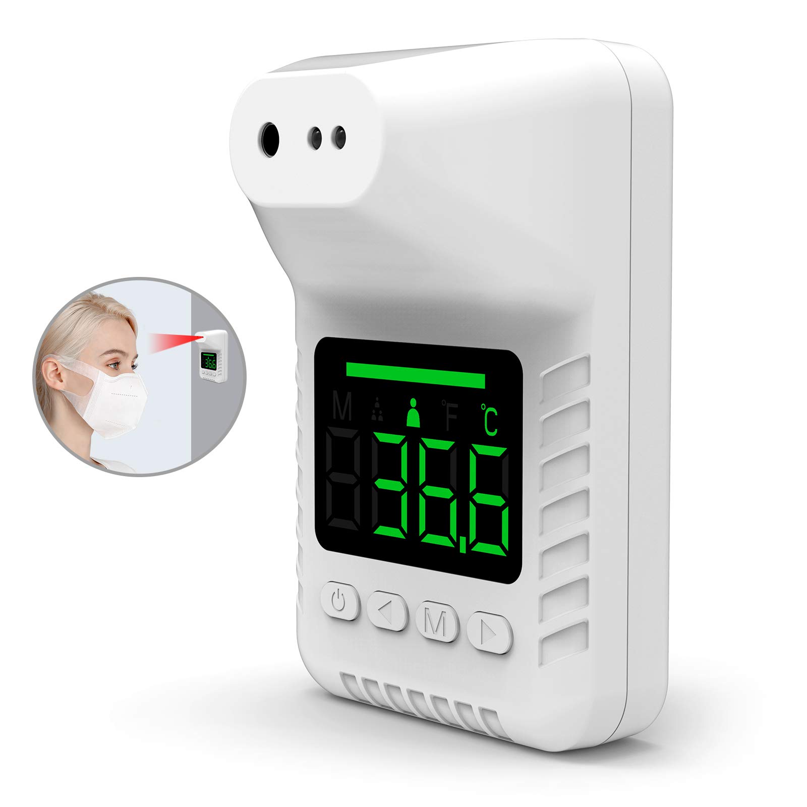 Buy Rcskag Walled Body Thermometer, Industrial Automatic Noncontact