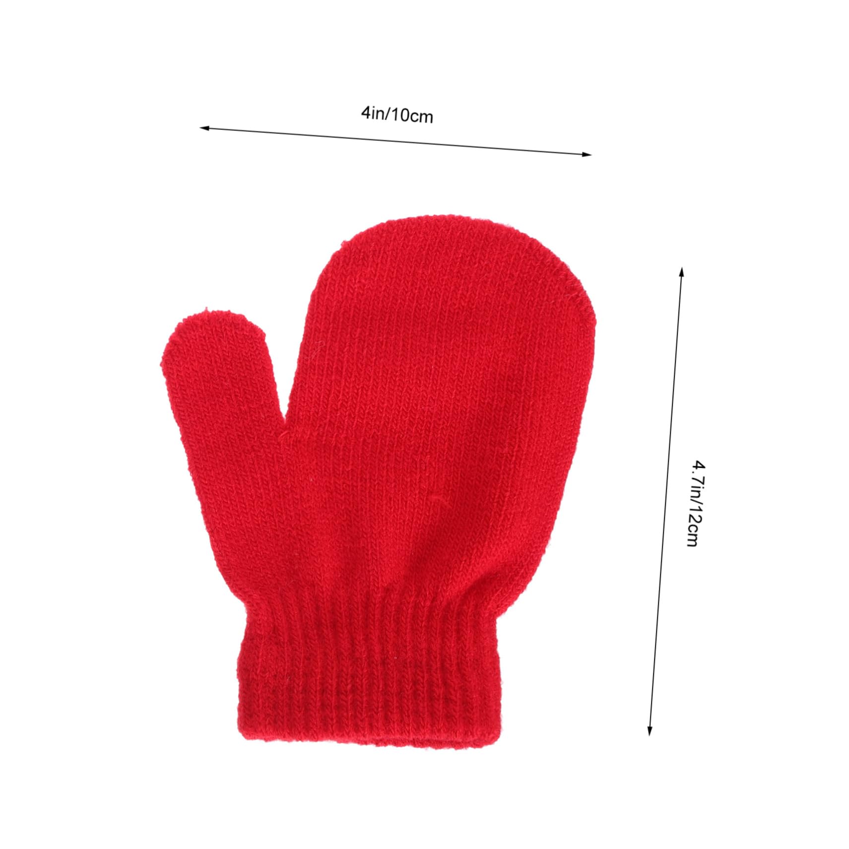 BESTYASH 6 Pack Child Winter Mittens Knit Warm Gloves Elastic Band Comfortable and Breathable for Boys and Girls
