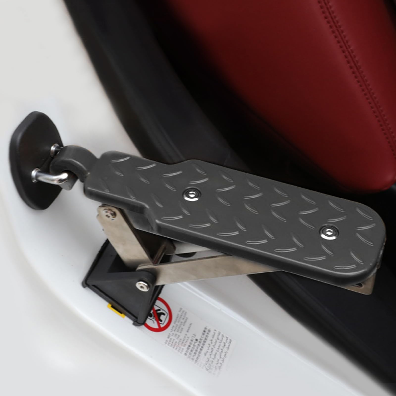 Taille Standard marche auto pliable: Aluminium Robuste marche-pieds porte voiture, Conception Angle Réglable marchepied pliable, Protection Antidérapante rampe pliable, für Accès au Toit de Voiture
