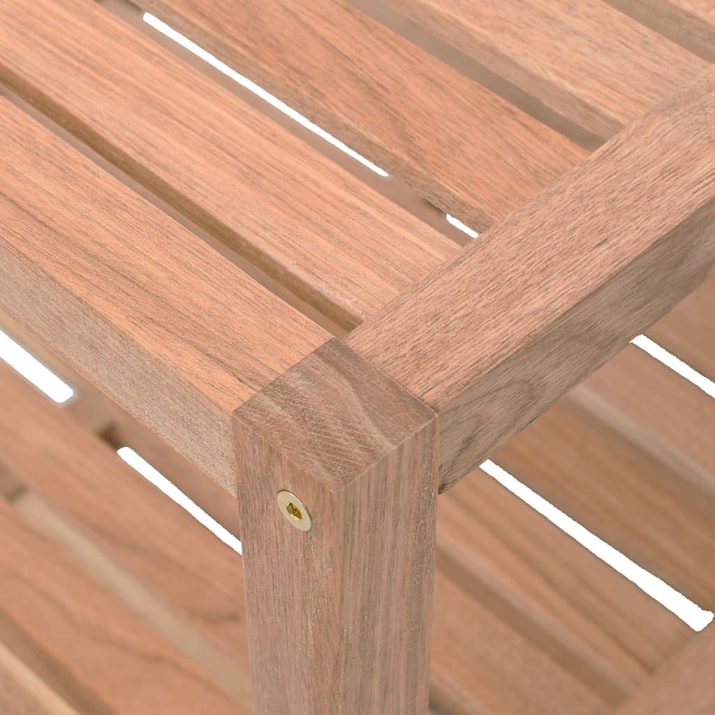 Generic Półka łazienkowa z Litego Drewna Orzechowego, 3-poziomowy regał do Przechowywania z Listwami, Bardzo Solidny i Trwały, łatwy montaż, 65x40x55 Cm, Artykuły łazienkowe, na
