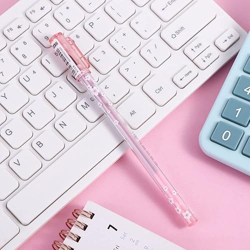 Miniatura 2 de Bolígrafos de tinta de gel de 0020in color rosa serie Sakura bolígrafos de tinta negra bolígrafo de papelería para la escuela y la oficina tapa