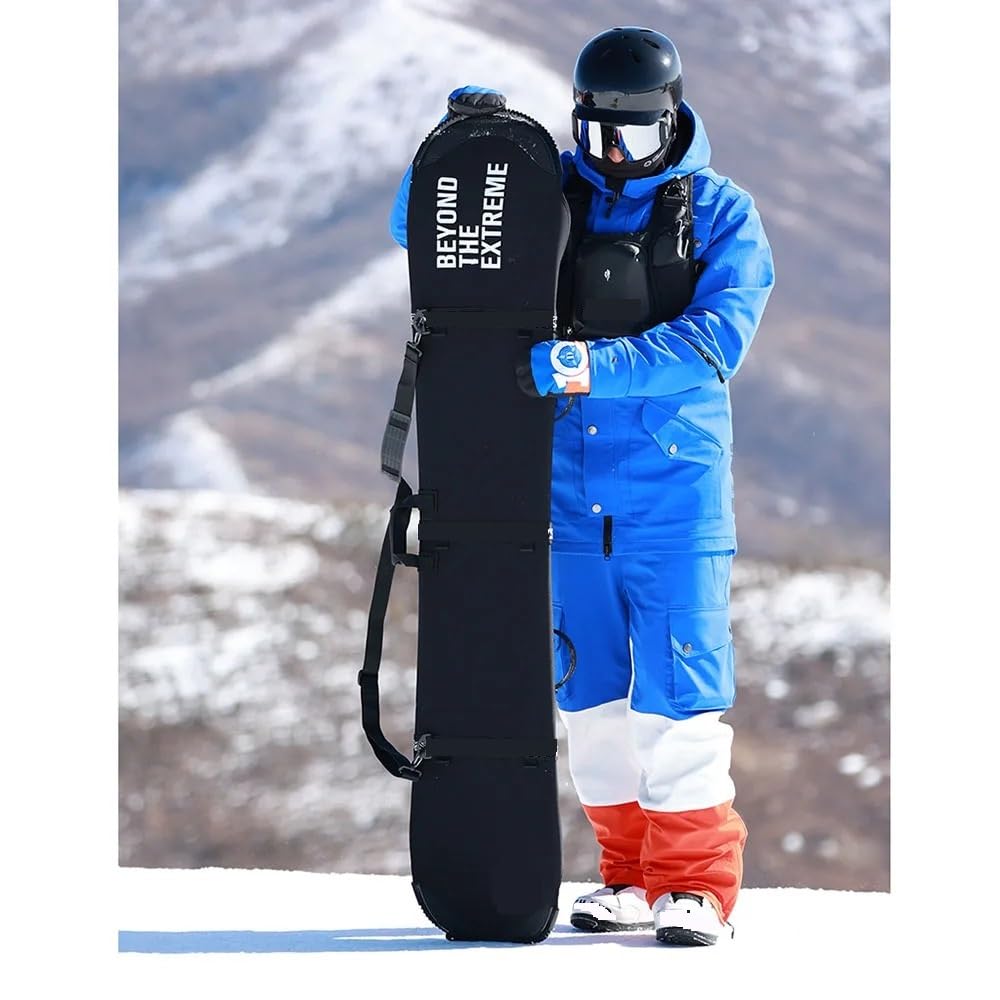 Torby na buty narciarskie Wodoodporny pokrowiec na snowboard, zapewniający ochronę podczas transportu, wytrzymały bagażnik na narty do sprzętu sportów zimowych plecak narciarski