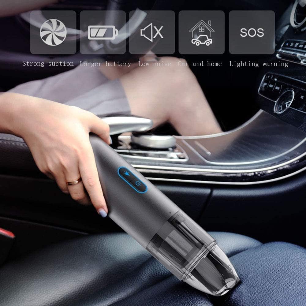 Handheld Vacuum, Cordless Handheld Vacuum, 3400PA Portable Hand Vacuum Cleaner with HEPA Filter, Rechargeable for Pet Hair, Home, and Car Cleaning, with Illuminated Light image 3