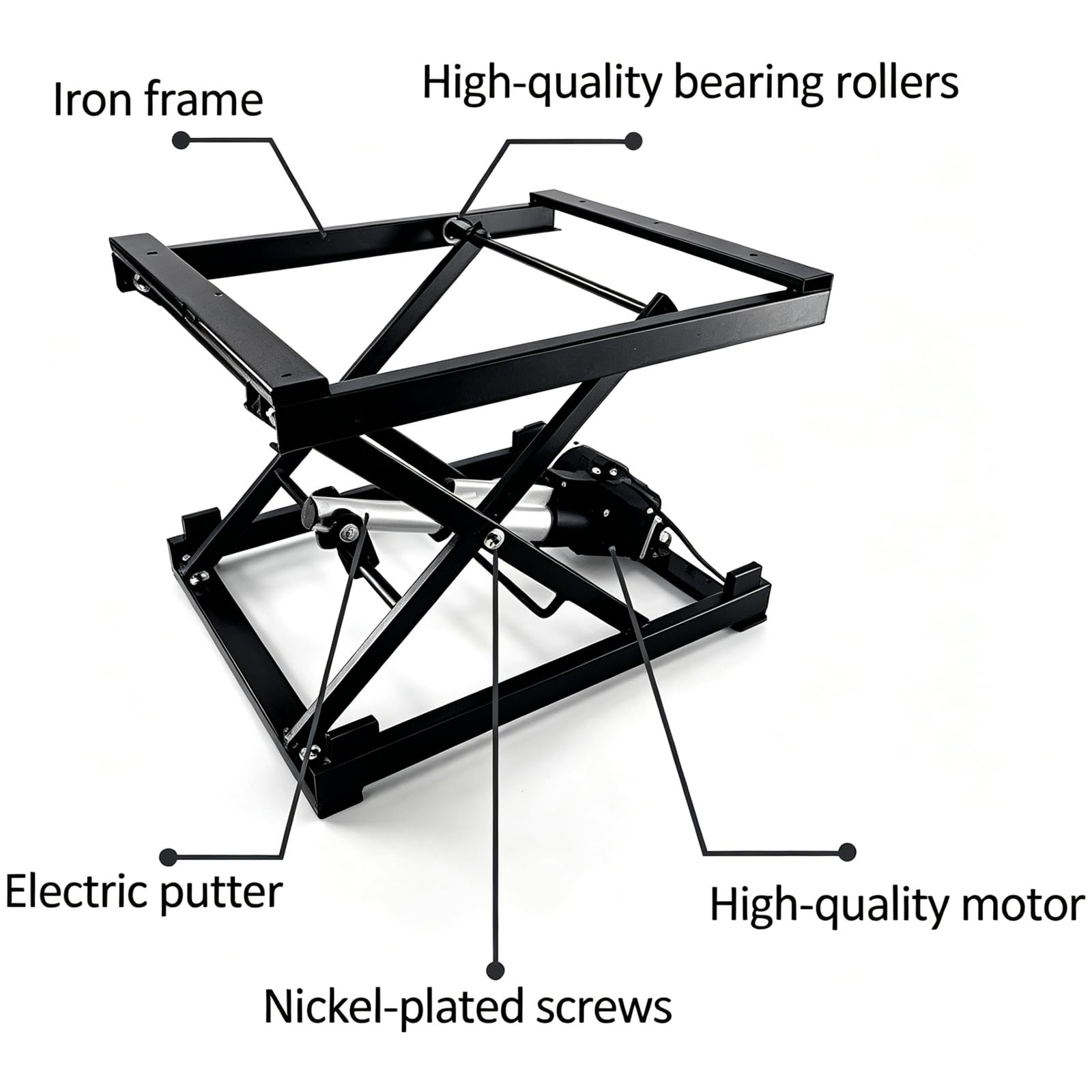 Mesa Elevadora Eléctrica De 100 Kg, Plataforma Elevadora De Altura Regulable, Tiempo De Elevación Aproximado De 22 Segundos, Incluye Mando A Distancia