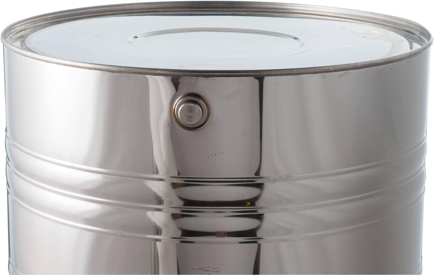 Fusto 50 Litri Tanica Contenitore per Olio Vino Latte Miele Acqua giara damigiana bidone in Acciaio Inox 18/10 predisposto per il rubinetto