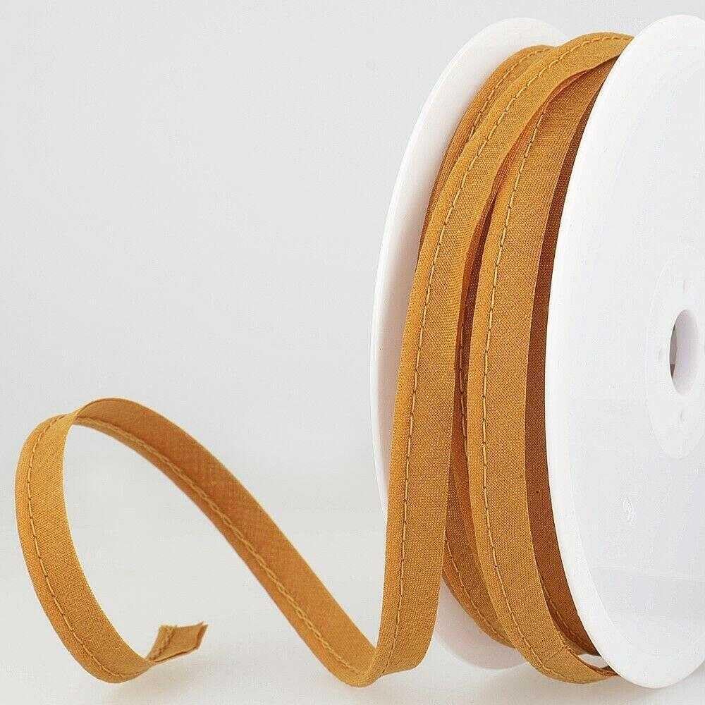 5mm Flanged Piping Cord Polyester Cotton 45 Colours Buy 1 2 Or 4 Metres 801D, 042 Dark Mustard Gold, 2 Metres