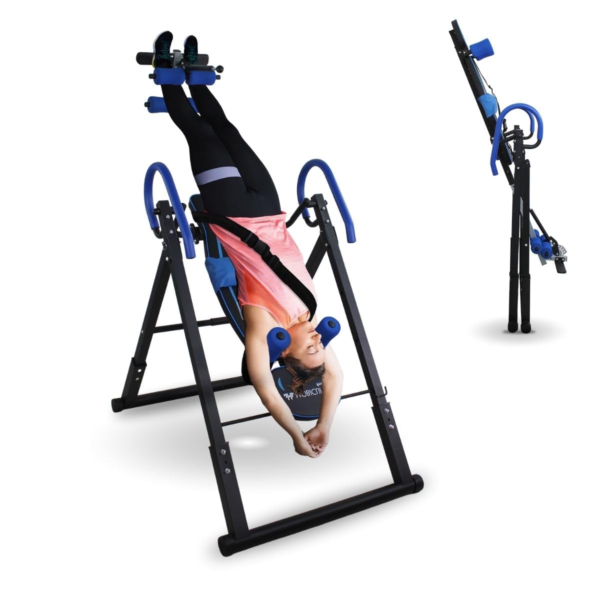 Table d'inversion de gravité - Pliable - Charge maximale 150 kg - Noir