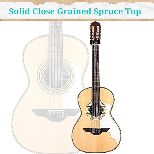 Miniatura 4 de H. Jimenez LBQ2NCE Bajo Quinto El Musico Series Acústico-Eléctrico No Cortado