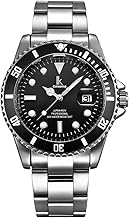 Alienwork IK Orologio Uomo Donna Calendario Cinturino in Metallo