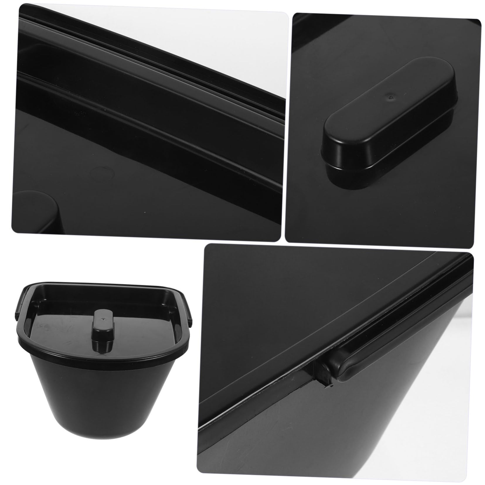 Orinal Tapa de Plástico Negro para Adultos, Accesorio