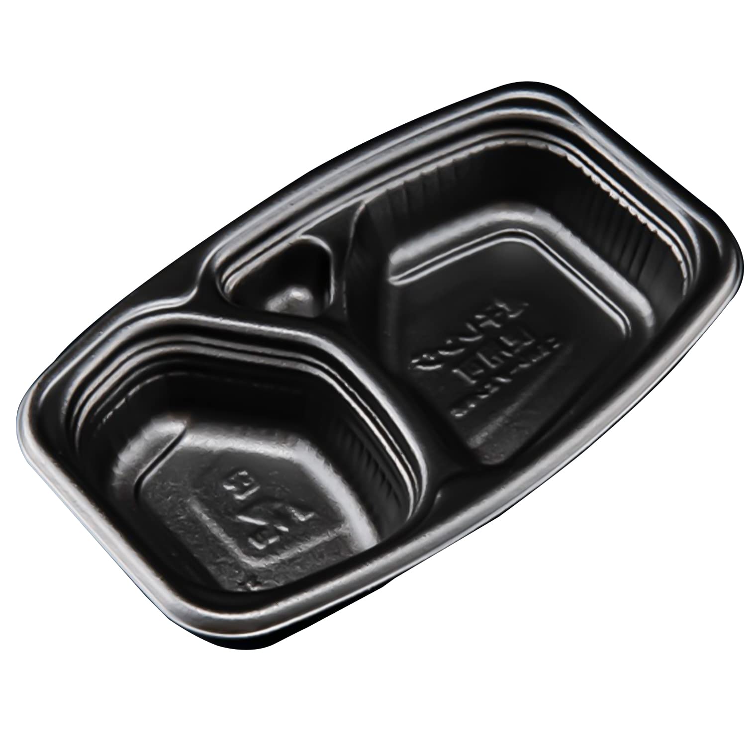 リスパック(Risupack) カレー容器 使い捨て デリバリー テイクアウト 弁当 ランチ ごちカレー ダエン 本体 黒 25枚入 レンジ対応 日本製 RHDT781