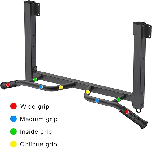 Miniatura 5 de Kipika 32" Ceiling Mounted Pull Up Bar - Heavy Duty, Highly Adjustable, Multifunctional Chin Up Bar - Home Gym System with Punching Bag Hanger and