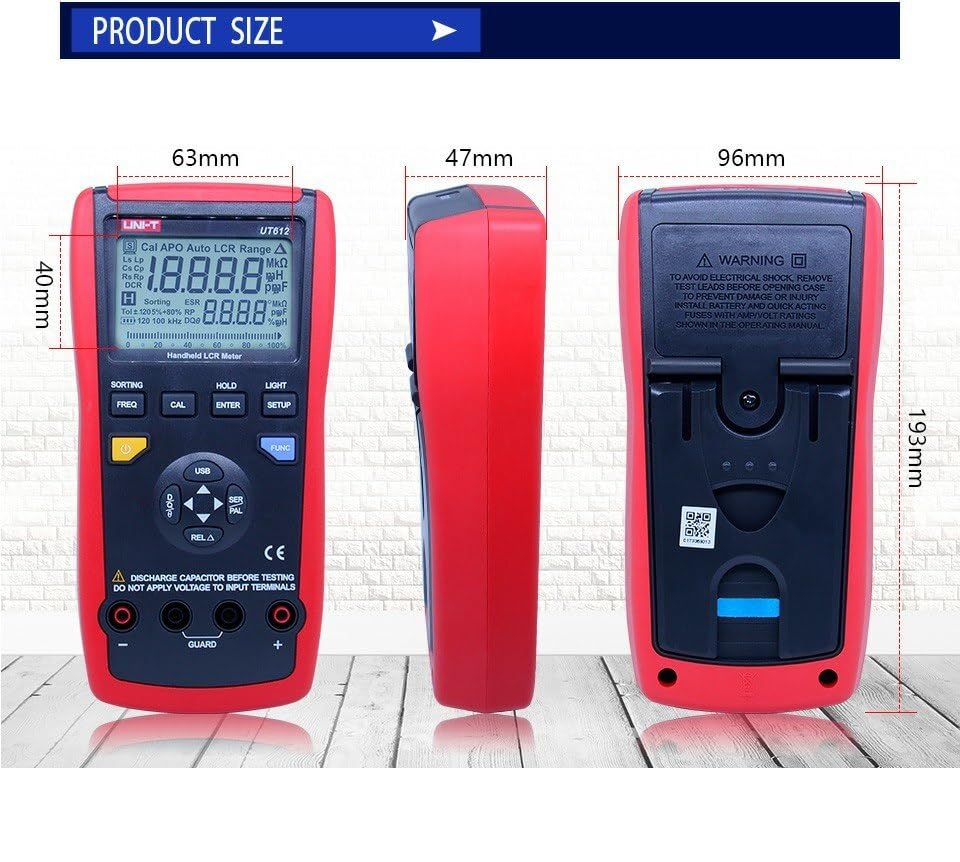 Unit LCR Meter UT612 Capacitance Meter LCR Meter 20000