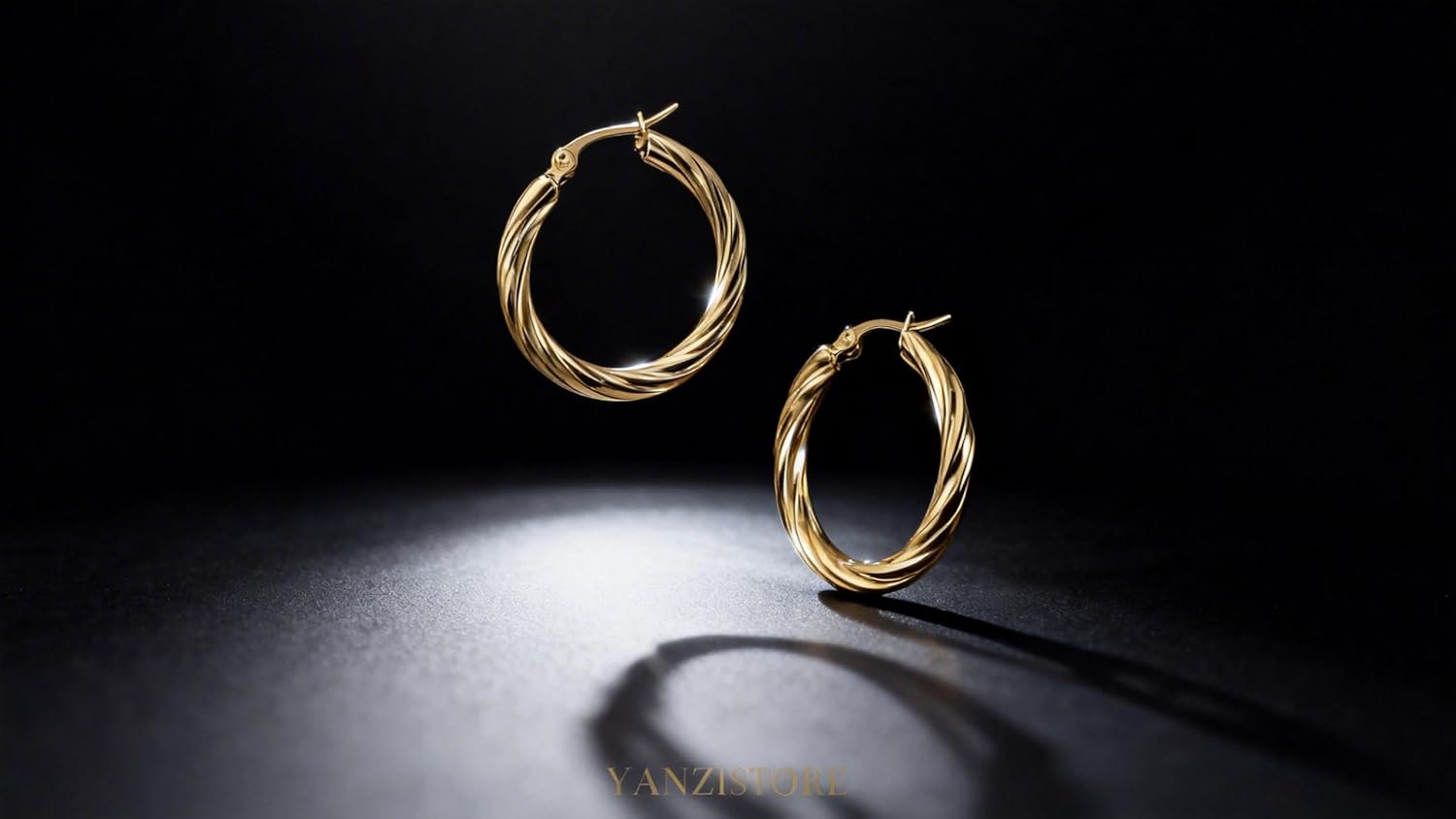 European and American style woven earrings and fashionable gold twist earrings are both very popular