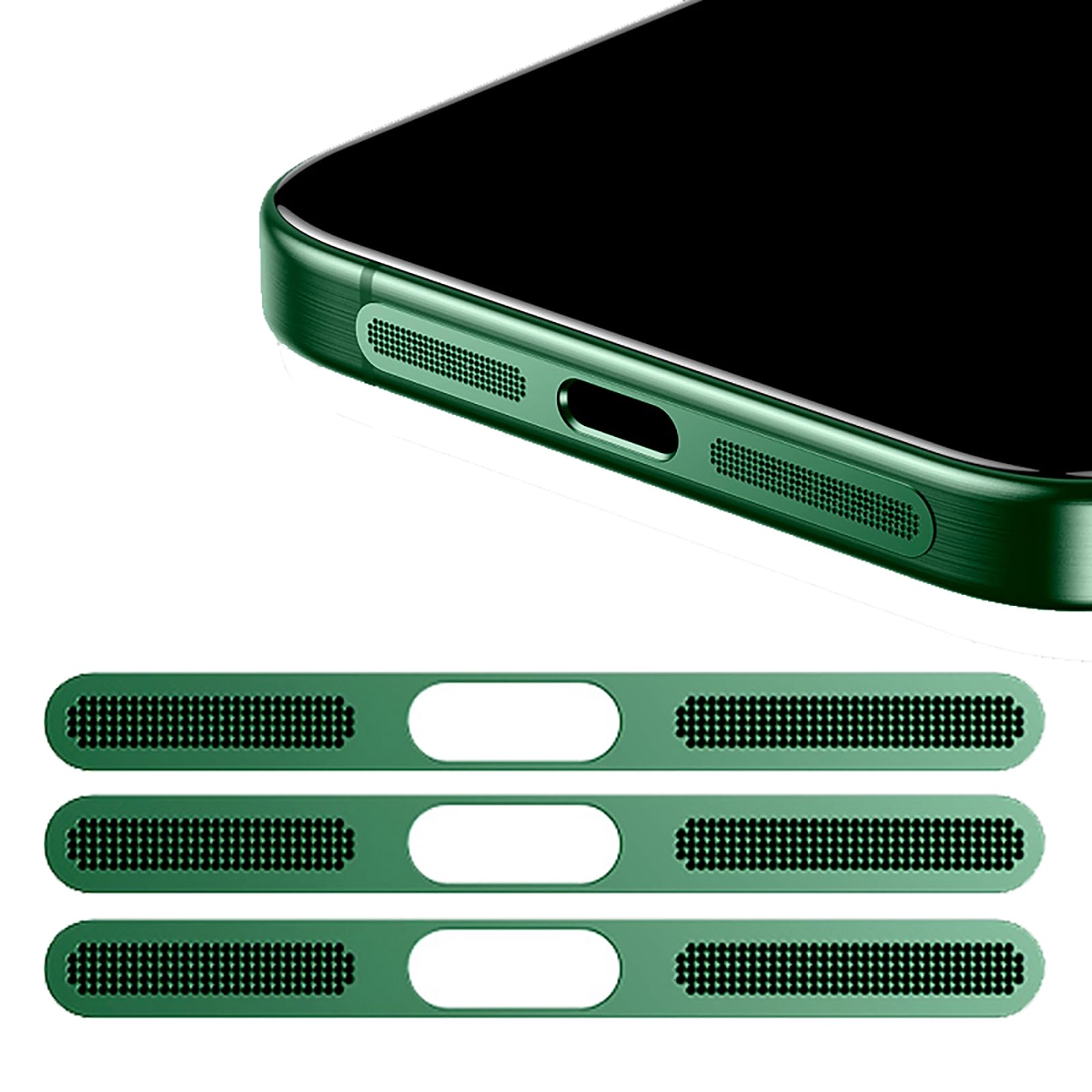 Grilles Anti-Poussière Mesh Or Pour IPhone 12 Pro Max (A2342 A2410 A2412 A2411) (5 Pièces