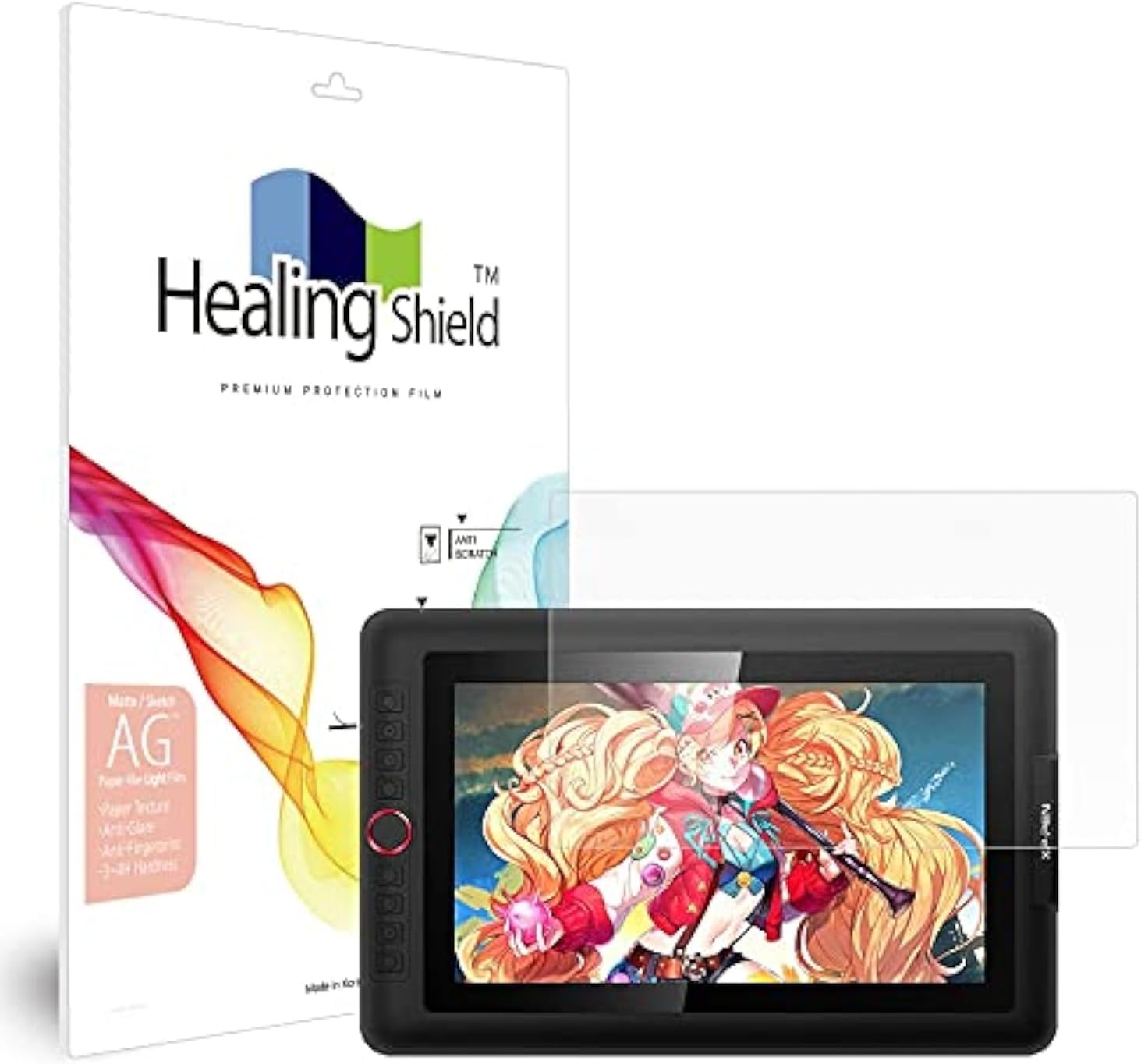 MITER CASE Screen Protector for XP PEN Artist 13.3 Pro, Healing Shield Light Anti Glare Paper Texture Feeling Matte Film Light Paper Texture
