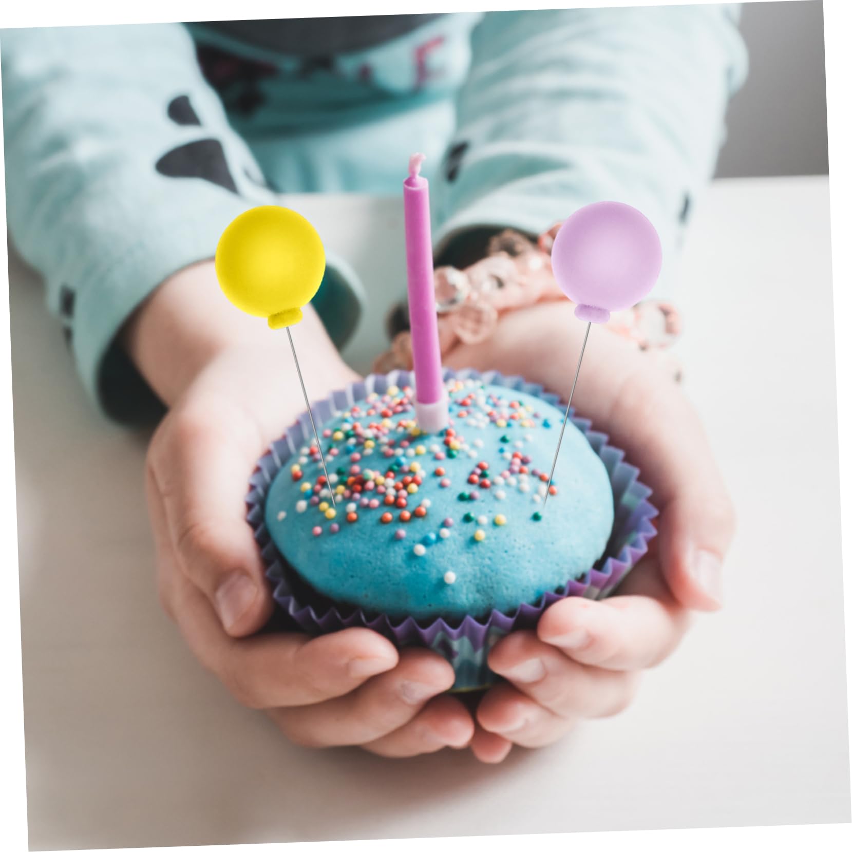 30 Pièces Boules Décoratives en Mousse Mini Ballon pour Gâteau