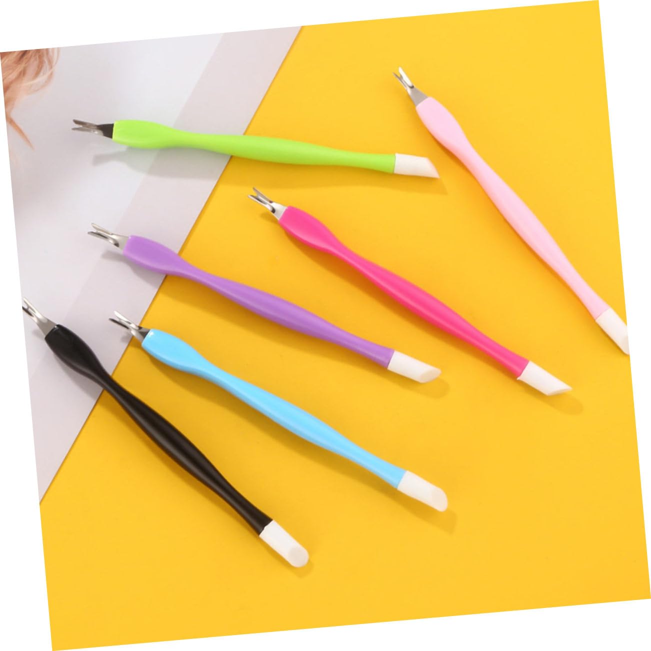 MUSISALY 2sets Professional Nail Cuticle Remover Kit Set Forks Trimmer Perfect for Nail Art Home Use 15pcs*2