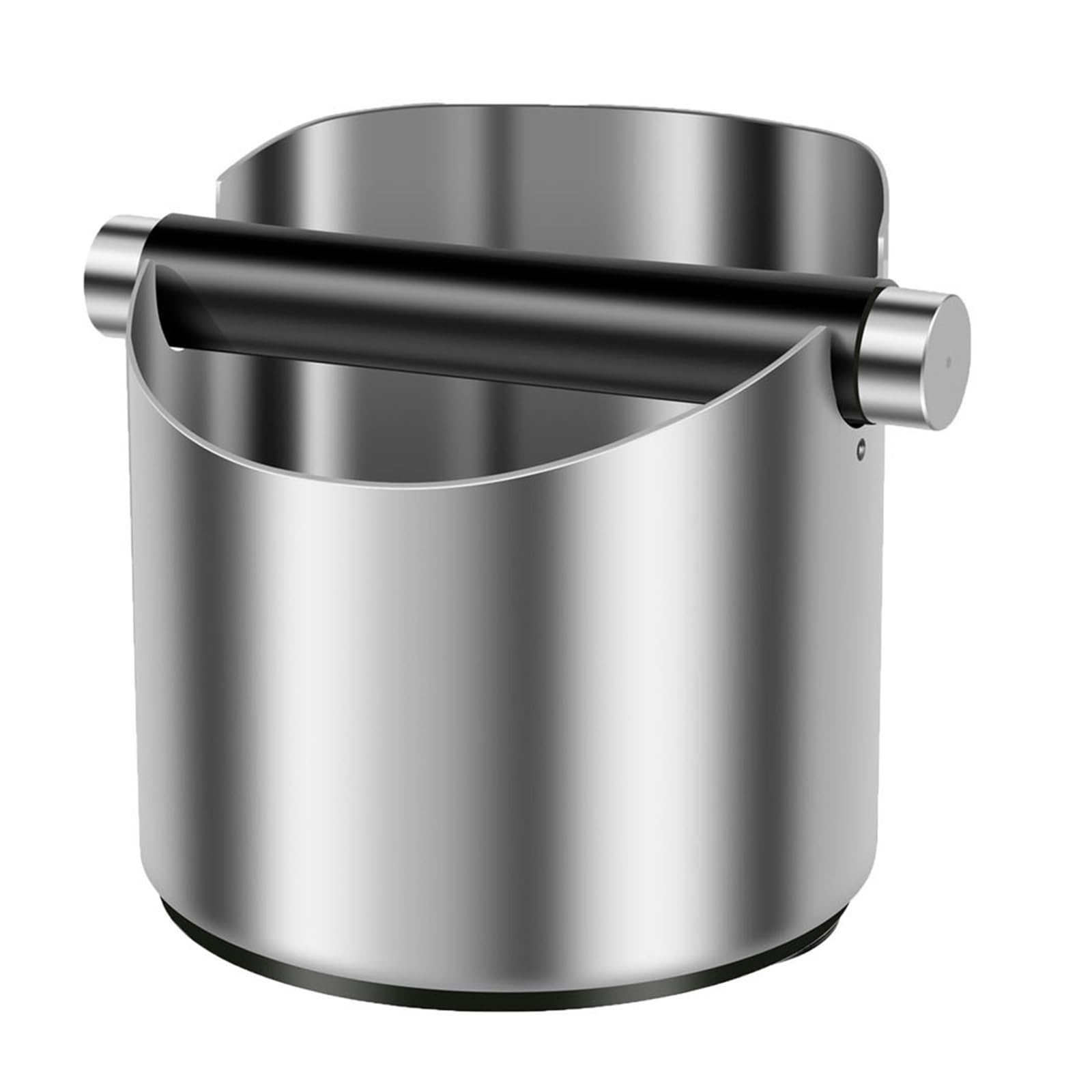 Caja antideslizante for golpes de café, contenedor posos absorbente, cubo basura, herramientas profesionales for accesorios Barista for el hogar(Metal)