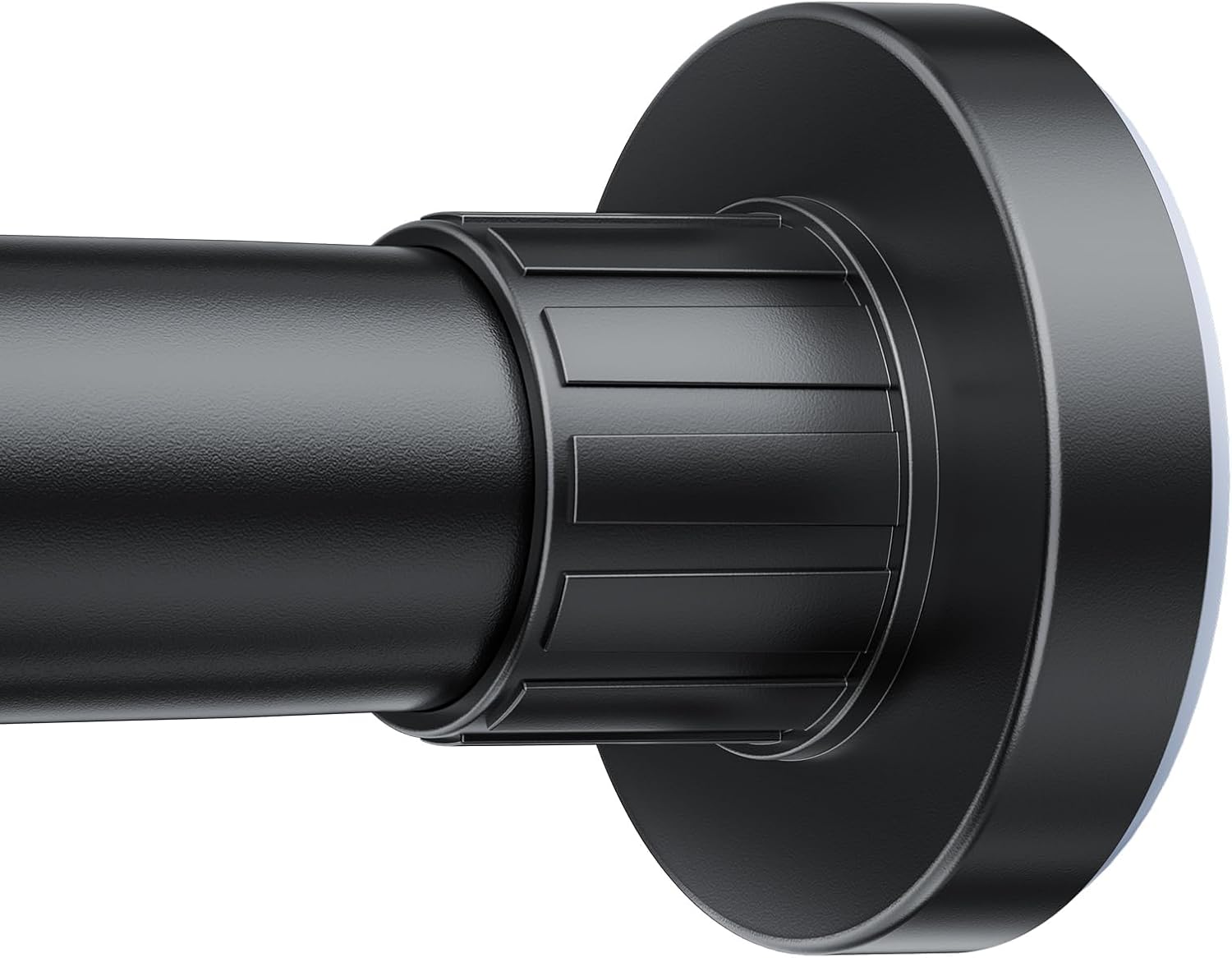 Ausemku Shower Curtain Rod 32-94 Inch Adjustable - 1 Inch Diameter Heavy Duty No drill Spring Tension Shower Rod, Non-Slip Rustproof Telescopic Rod for Bathroom, Black