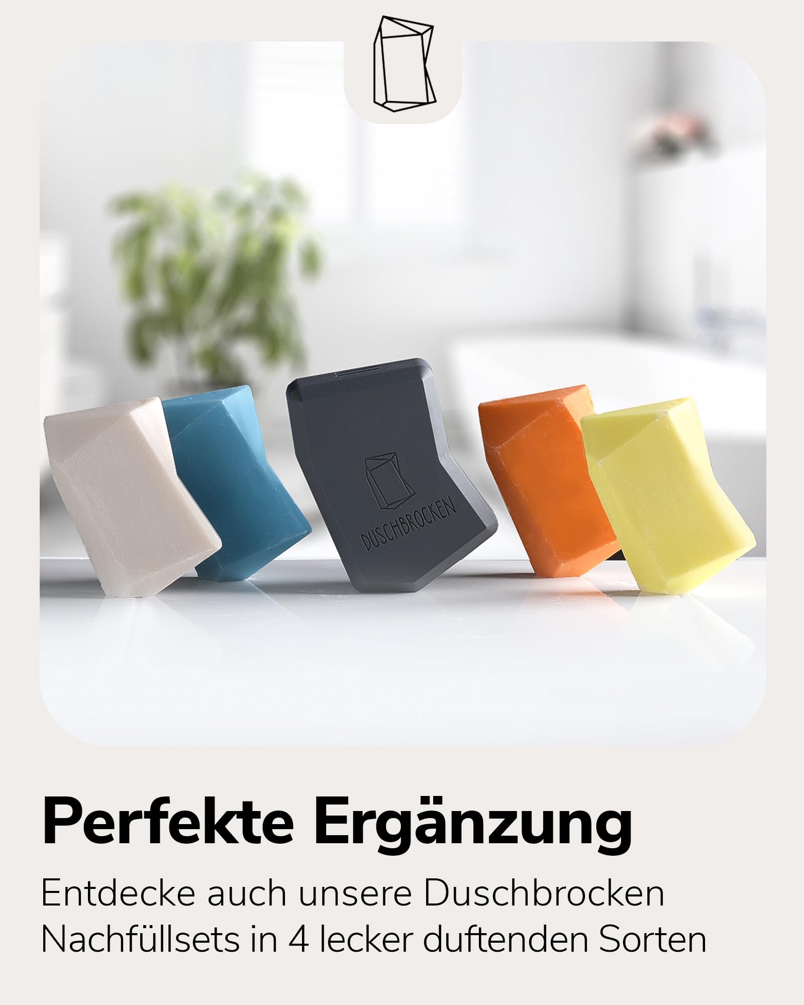 Duschbrocken FAIRpackung – Nachhaltige Aufbewahrung für Festes Shampoo & Duschgel – 100% Kompostierbar & Praktisch für Reisen Drogerie & Körperpflege