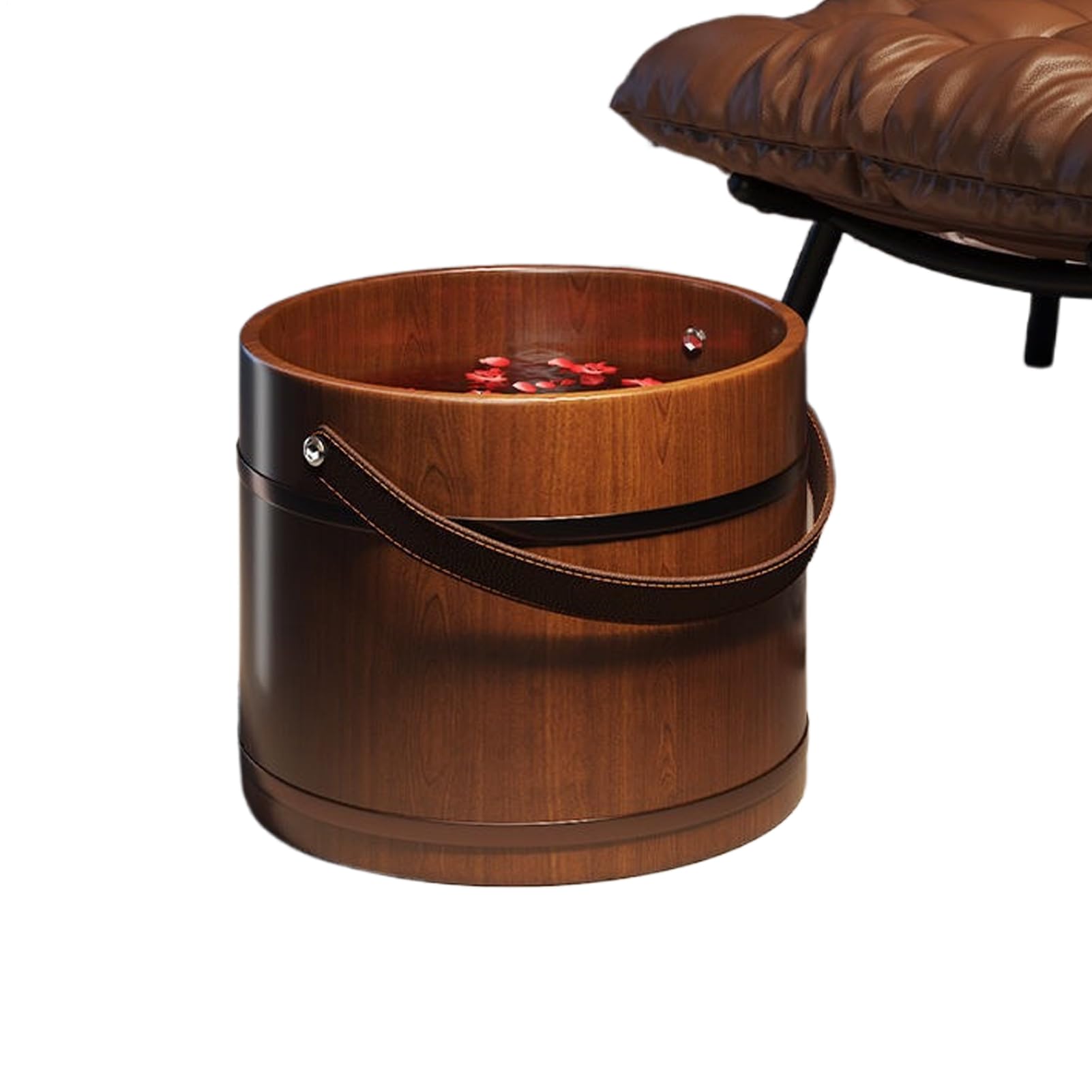 Drewniana Wanna Spa Do Relaksu Stóp Naturalne Łagodzenie Stresu I | Drewniana Wanna Do Kąpieli I Moczenia Stóp Dla Seniorów I Osób Starszych Kobiet I Mężczyzn Ojca Taty I