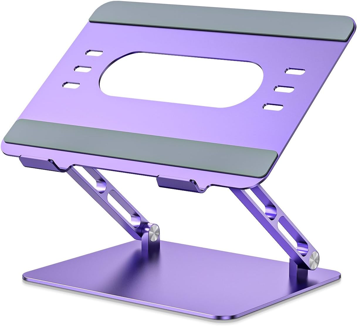 Soporte para laptop JOIOT ajustable de aluminio color púrpura