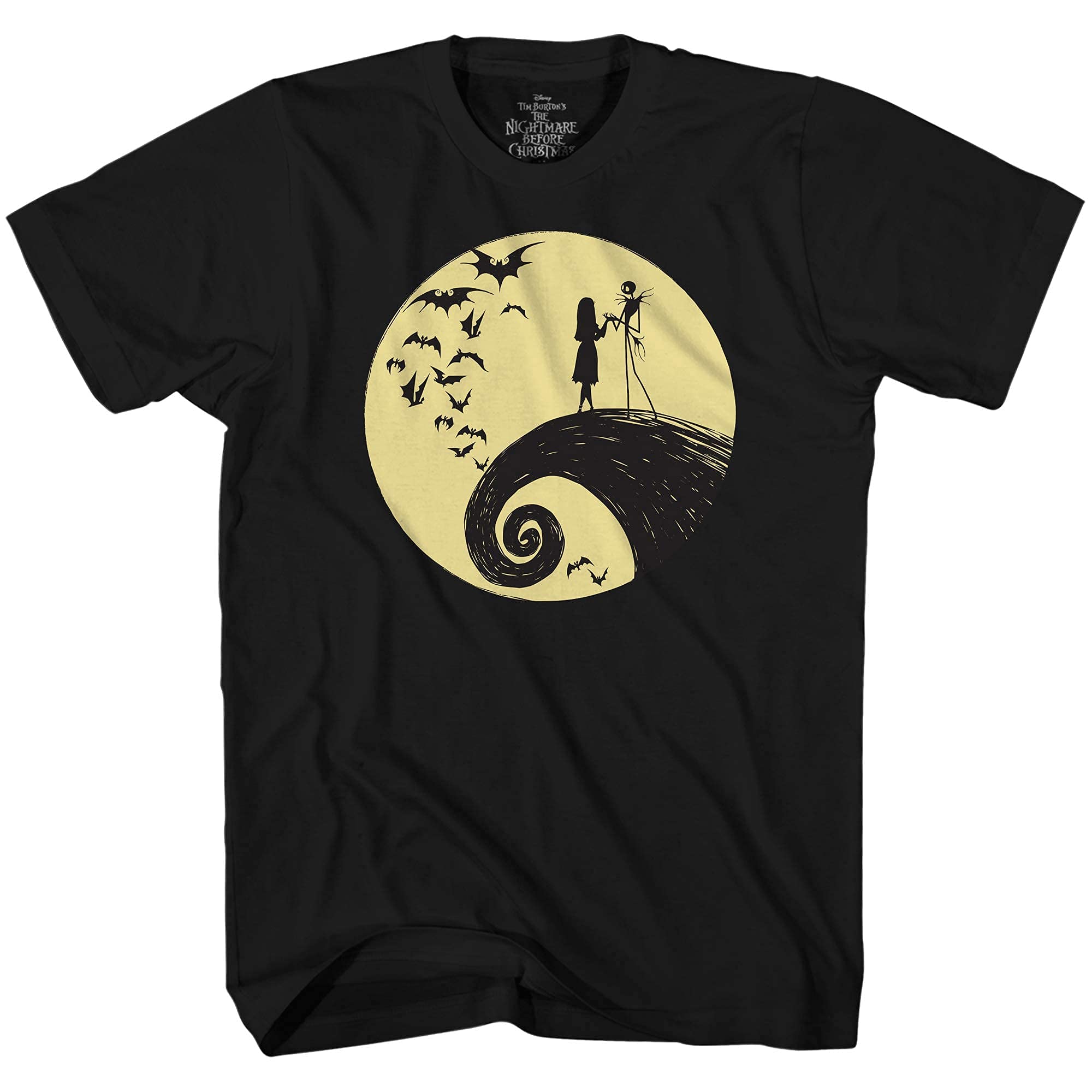 Disney Nightmare Before Christmas Jack Sally Moon T-Shirt