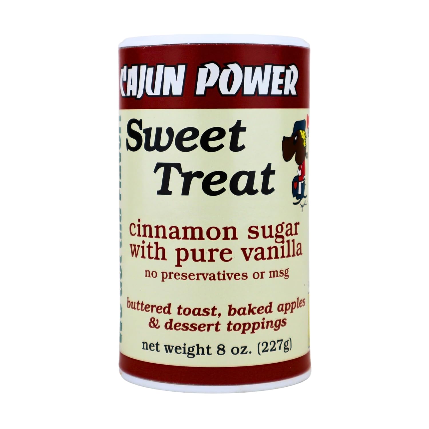 Cajun Power sweet treat cinnamon sugar W/ pure vanilla 8 ounce