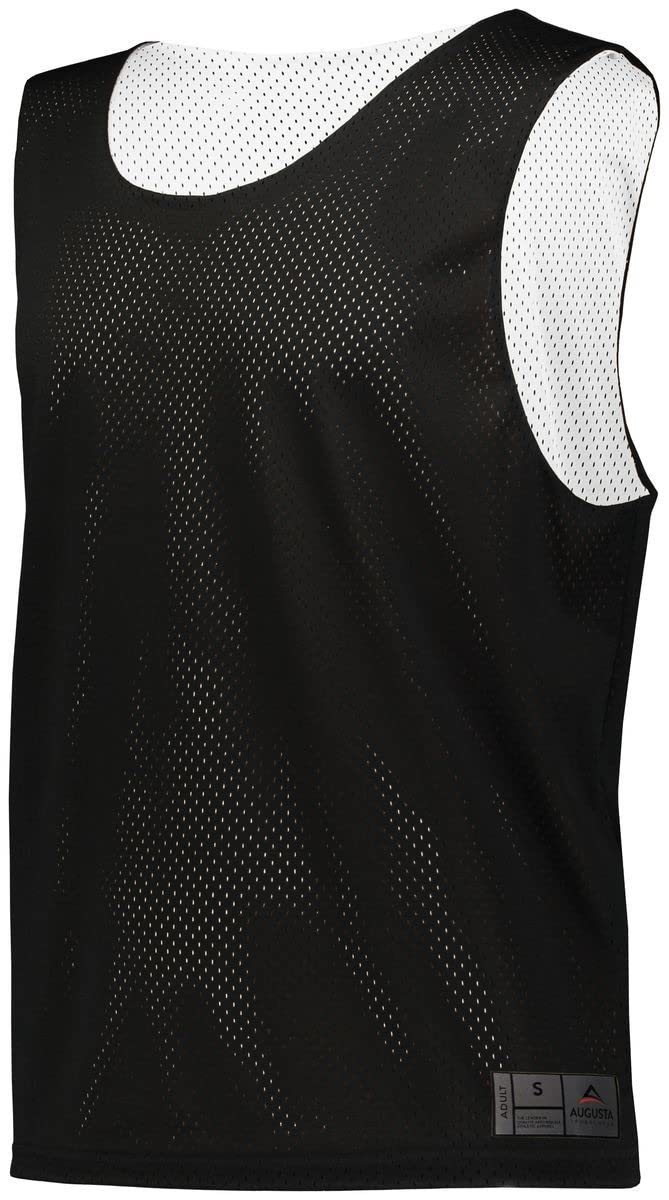 Augusta Sportswear Mesh Reversible Pinnie XL Black/White