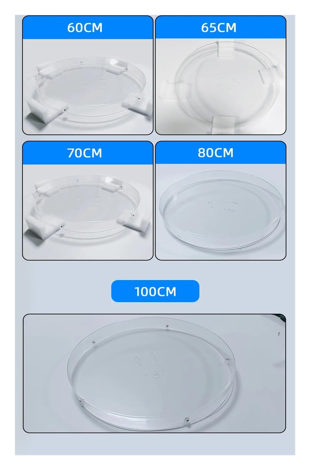 3D Obrotowy Holograficzny Projektor Fan Figure Antydotykowy Antyzarysowy Specjalny Ochronny Pokrowiec Akcesoria Proste zarządzanie(For 65cm fan)