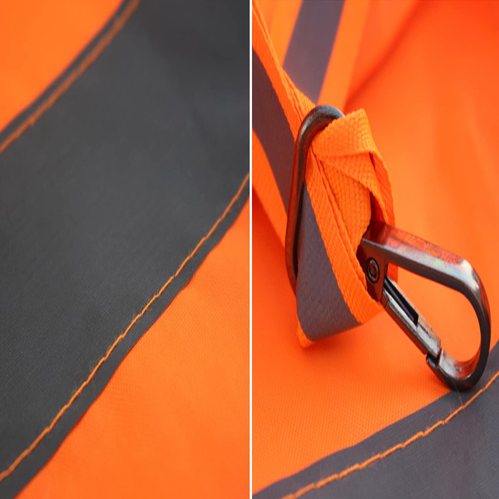 2 Pièces Manche à Air Orange, Manche à Air Réfléchissante Orange, Manche à Air Ripstop, pour Utilisé dans la Météorologie, L'agriculture, L'exploration Pétrolière et D'autres Industries (Orange)