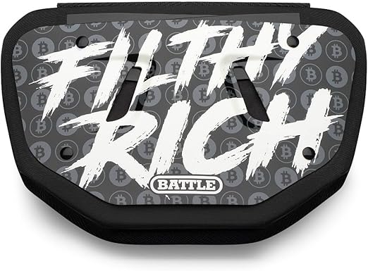 Battle Sports Novelty Football Back Plate – Hard Shell Lower Back Protector with Contoured Foam for High-Impact Protection for Youth, Kids and Adults
