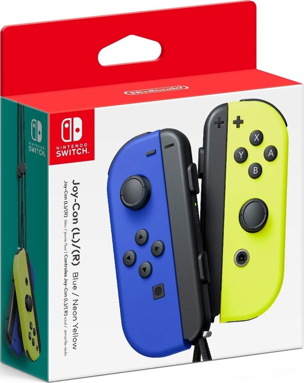 Amazon.com: Nintendo Blue/Neon Yellow Joy-Con (L-R) - Switch