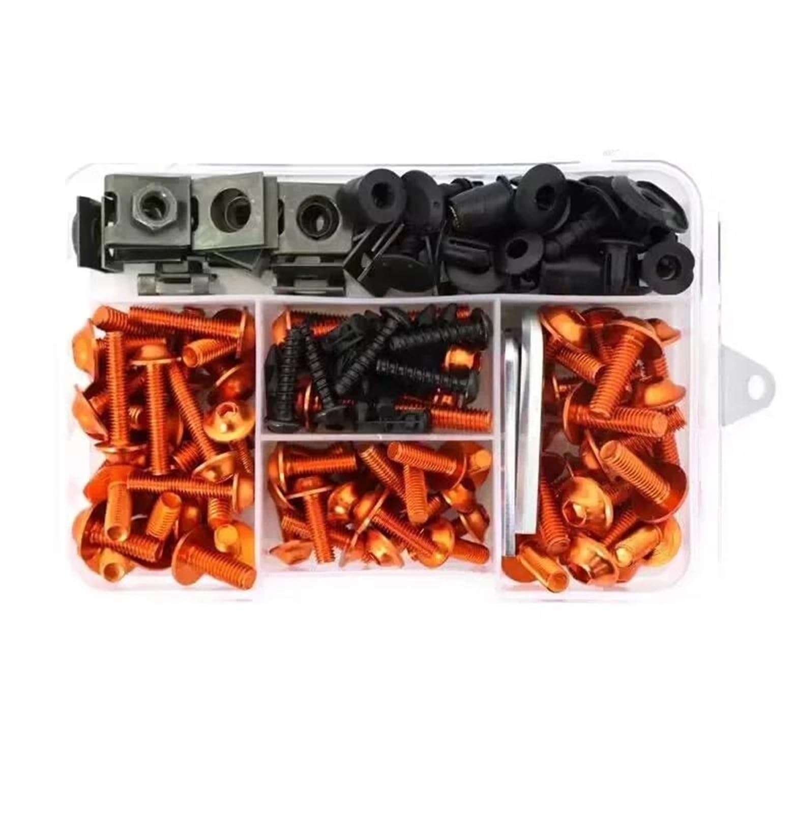 Bulloni Viti per carrozzeria Kit di Bulloni per Carenatura Moto per BMW R1150RT R 1150 RT R 1150RT R1150 RT Viti per Carrozzeria di Fissaggio Kit bulloni carenatura Moto(Arancia)
