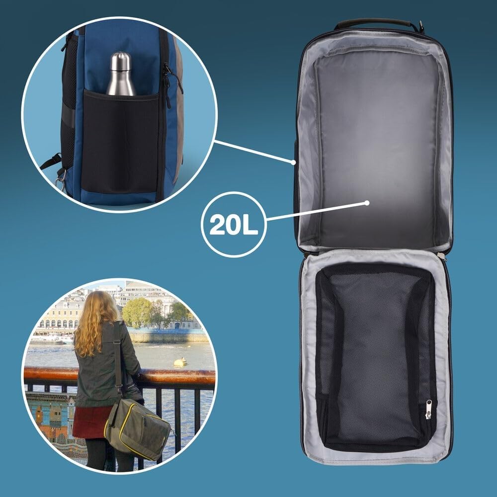 Cabin Max Manhattan Stowaway abschließbarer Backpack mit Organisationsfach und nützlichem Tablet Fach