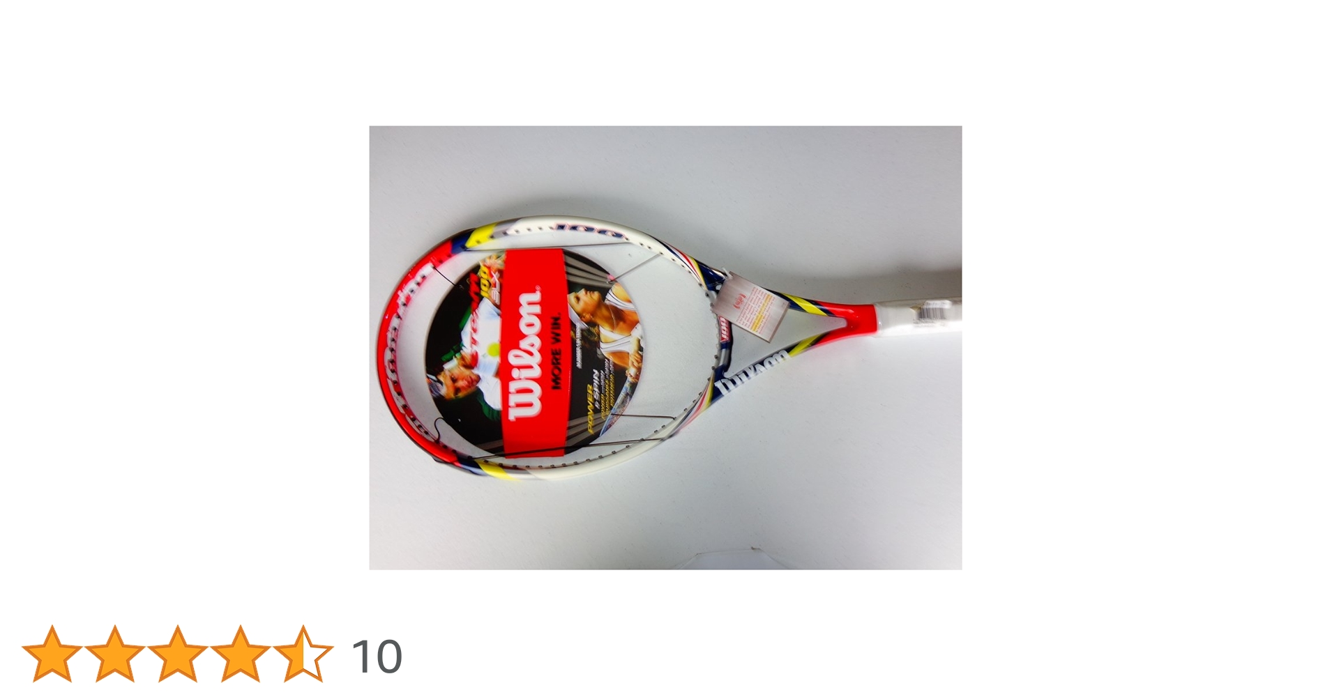Wilson Steam 100 Blx WRT71301U4 Tennis Racket Red/Yellow