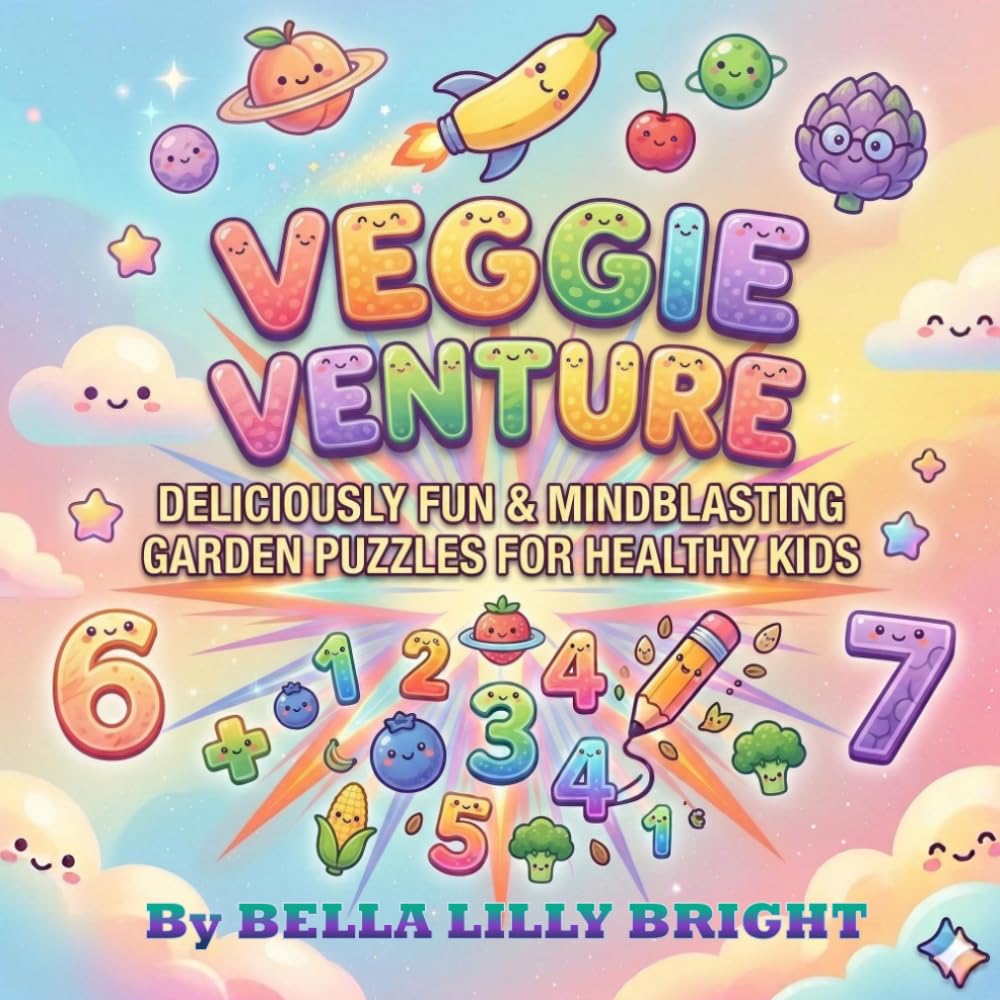 Veggie Venture: Adventure Coloring Book – A Healthy Adventure of Fun!: Cute & Easy Veggie Number Coloring Pages for Kids Ages 3–8 | Bold, Simple ... with Potato, Tomato & More | Free time fun