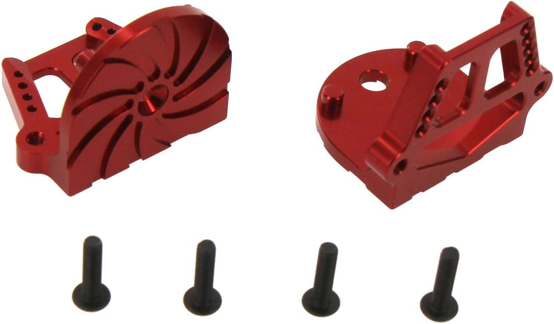 X-Maxx Alloy F/R Motor Mount Set, Red by Atomik RC - TRX 7760