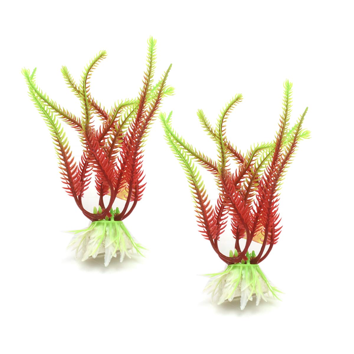 Amazon | 人工水草 2個 セット アクアリウム 水槽オーナメント