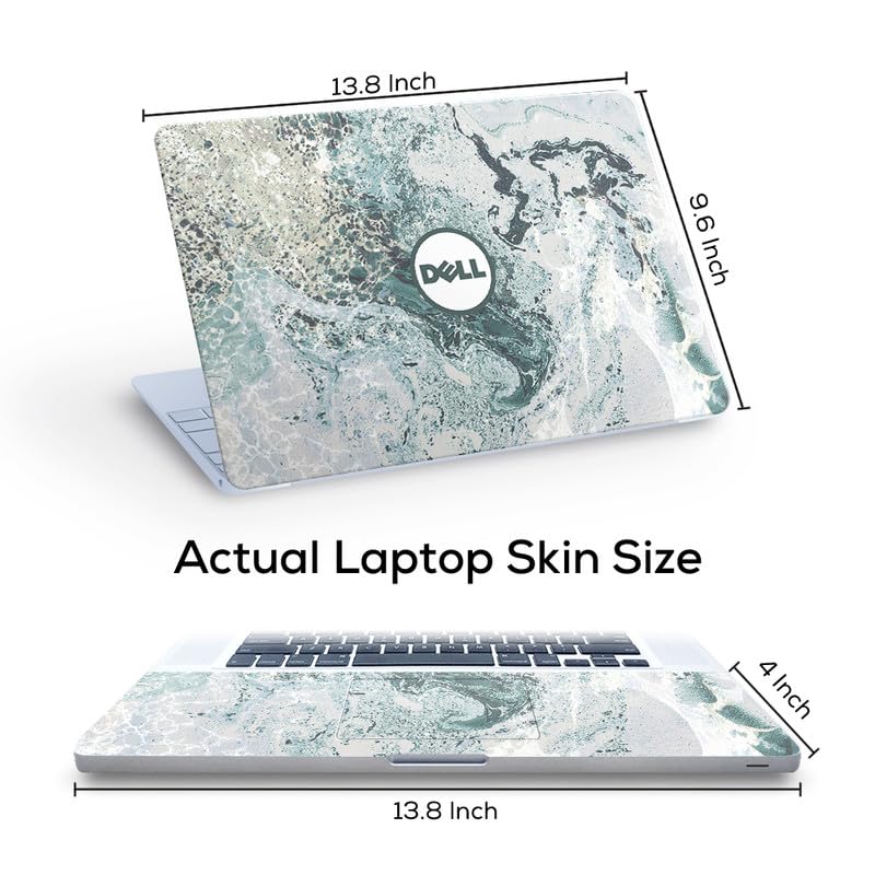 Image of Galaxsia DL232 Top+Wrist Pad Vinyl Laptop Skin /Sticker /Cover for 14 Inches Laptops Laminated-Removable-HD Quality Compatible for Dell (13.8x9.6 Inches)