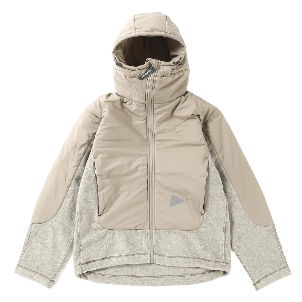 アンドワンダー and wander ベージュ M フリース 登山 キャンプ アンド 