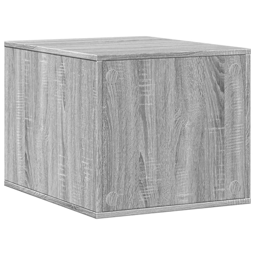 Katzenklo Grau Sonoma 47x59x42 cm Holzwerkstoff | Verstecktes Design, Beistelltisch, Aufbewahrungsmöbel, pflegeleicht mit feuchtem Tuch